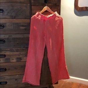 Michael Stars smocked waist knit wide leg pant